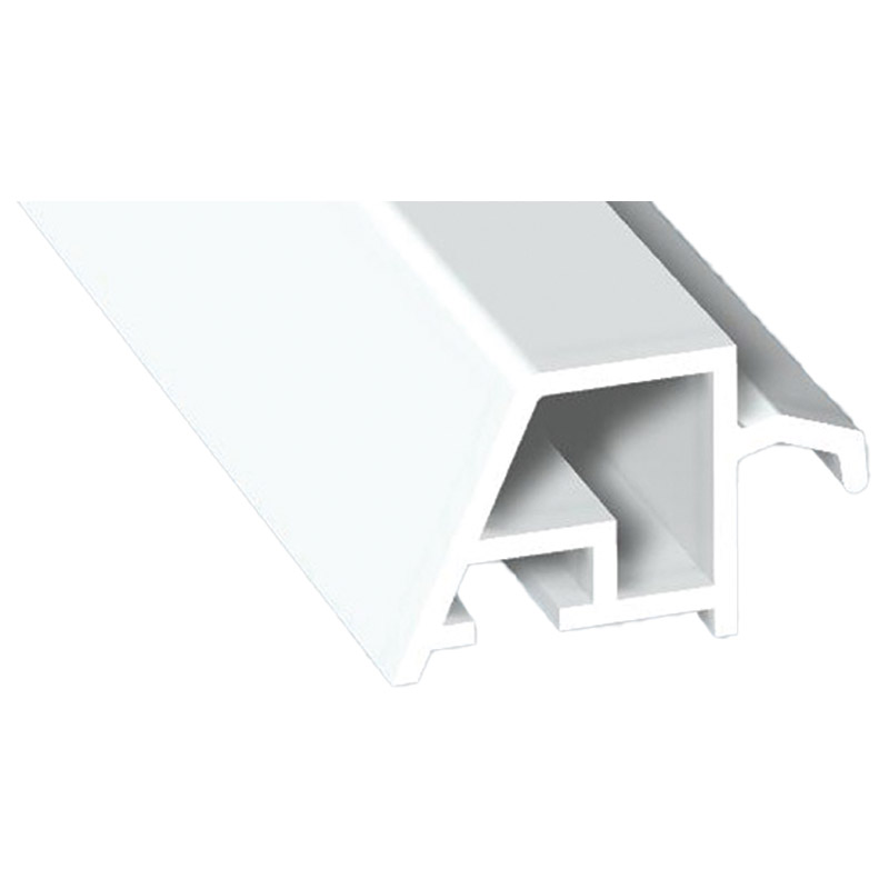 Klemmprofil Rolladenkasten 18x15,5mm Lg. 6,00m Weiß, VE: 60m Produktbild BIGPIC L