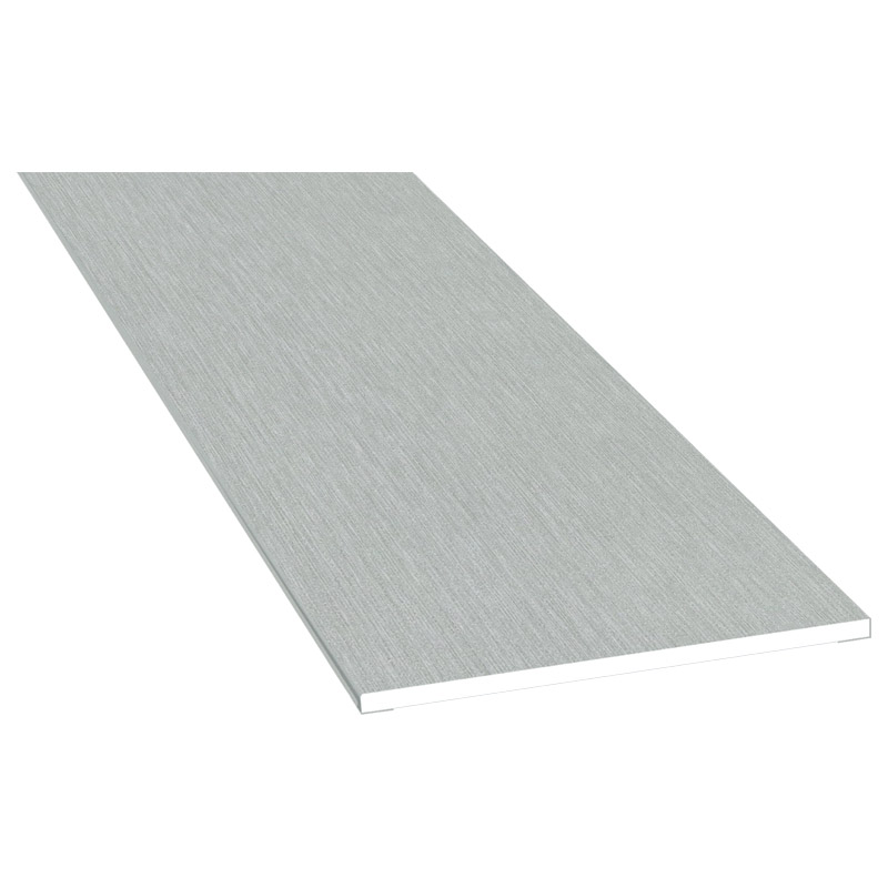 Flachprofil 80x3 mm Lg. 6,00 m foliert 436 1001 Metbrush Aluminium Produktbild BIGPIC L