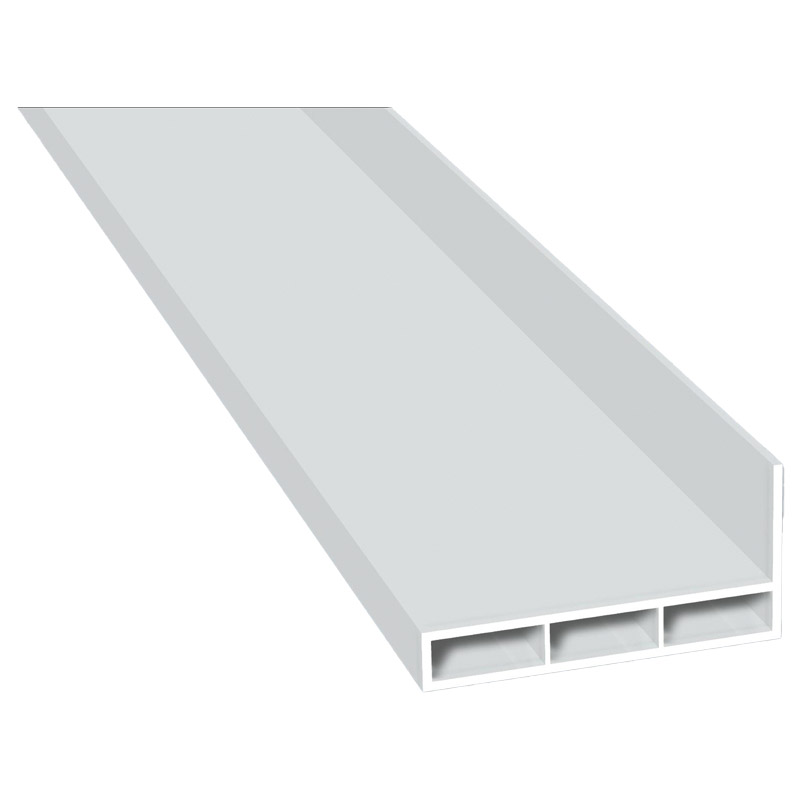 Flatterleiste 60x30mm Lg. 6,00m Weiß, VE: 60m Produktbild BIGPIC L