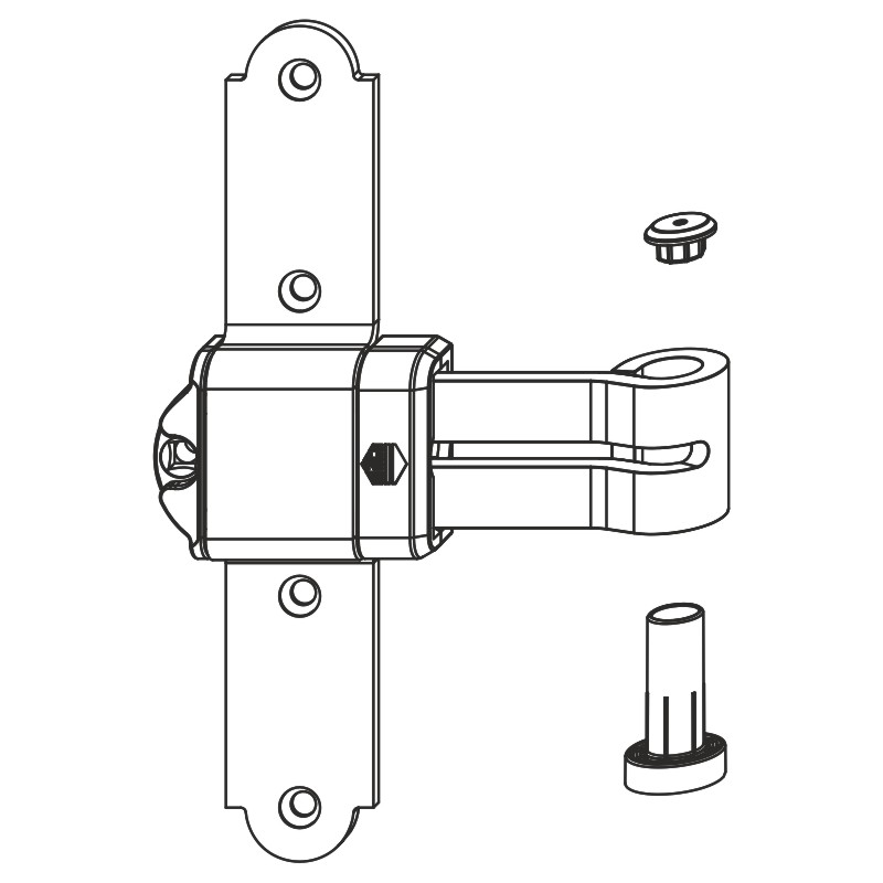 Kreuzband MMV seitl. reg. o.Ans.Lasche KR= -5 AT= 37-45 Schwarz-S Produktbild BIGPIC L