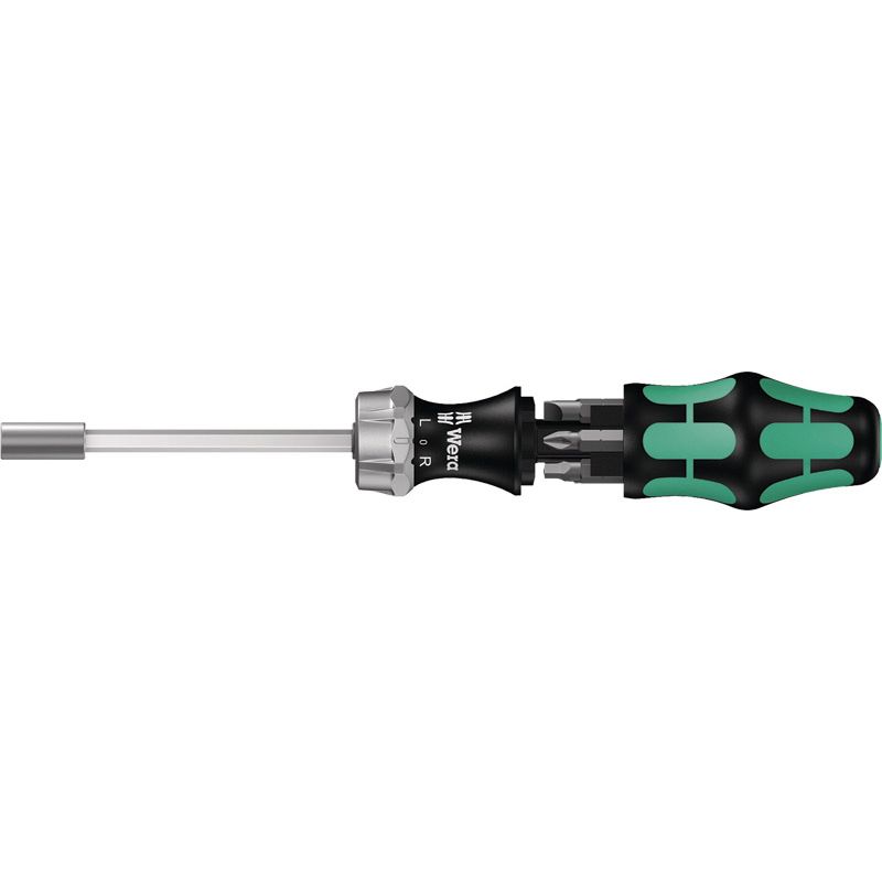 Bit-Handhalter 7tlg.m.Ratschenfunktion WERA KK 27 RA 1 SB u.Magazin Schlitz/PH/PZD Produktbild BIGPIC L