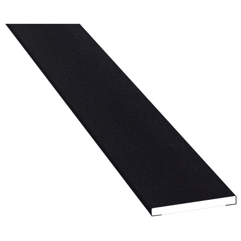 Flachprofil 30x3mm Lg. 6,00m foliert 70 2105-083 Schwarzgrau Glatt Produktbild BIGPIC L