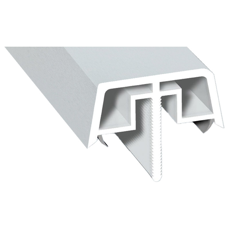 Kopplungsabdeckungsprofil Lg. 6,50m foliert 72 5105-167 Lichtgrau Produktbild BIGPIC L