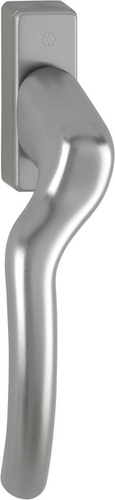 0710VK/U14K links/F9 Alu Stahl/N10A, mit Arretierung, stahlgrau/7mm/35mm vorst., nicht gekerbt//ohne Schrauben Produktbild BIGPIC L