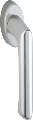 0739/US954 /F1 Alu natur/N10A, mit Arretierung, alusilber/7mm/32-42mm vorst./HOPPE-Logo/90°/M5x45mm + M5x50mm Produktbild BIGPIC L