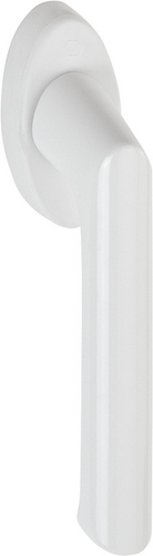 0739/US954 /F9016 verkehrsweiß/N10A, mit Arretierung, weiß/7mm/32-42mm vorst./HOPPE-Logo/90°/M5x45mm + M5x50mm Produktbild BIGPIC L