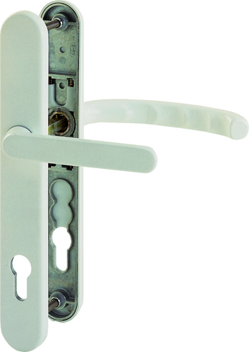 099KH/3357N/1500 Garnitur/F9016 verkehrsweiß/8mm/Profilzylinder 92mm/Türdicke 67-72mm/ Produktbild BIGPIC L