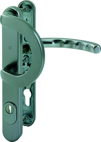 513G/3359ZA/3357N/1500 //ES1/F9 Alu Stahl/8mm/40mm vorst./Profilzylinder 92mm/57-62 mm/HOPPE-Logo Produktbild BIGPIC L