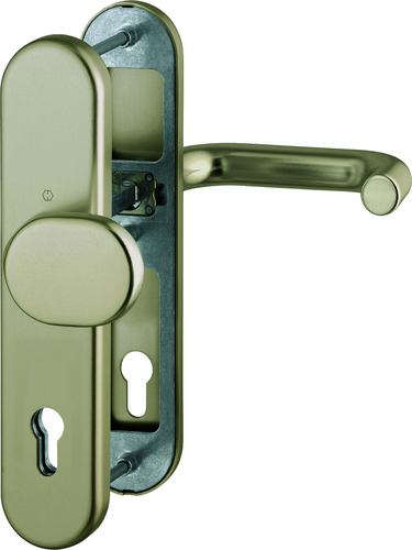86G/3331/3310/138 Garnitur HOPPE-Schnellstift/ES1/F2 Alu Neusilber/Profilzylinder 92mm/10mm/FDW-Vierkantstift/Türdicke 6 Produktbild BIGPIC L