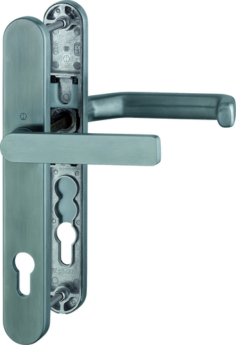 E099KH/3357N/1313G Garnitur/F69 Edelstahl matt/8mm/Profilzylinder 92mm/Türdicke 67-72mm/ Produktbild BIGPIC L