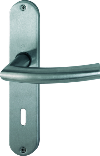 E1430Z/302 Garnitur HOPPE-Schnellstift/F69 Edelstahl matt/8mm//Ovalbart 72mm/Türdicke 35-45mm/ Produktbild BIGPIC L