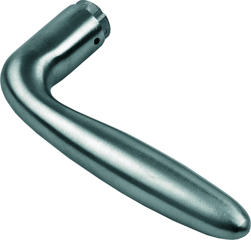 E1800Z Lochteil für HOPPE-Schnellstift/F69 Edelstahl matt/8 mm/ø18 mm, 5 ,8 mm Bundlänge Produktbild BIGPIC L
