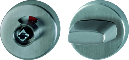 E42KVS Paar/F69 Edelstahl matt/8mm/Dornrosette mit rot/weiß-Scheibe/Olive/Türdicke 37-42mm Produktbild BIGPIC L