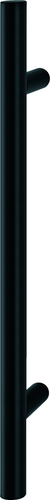 E5011 F9714M schwarz matt / 600 mm / 400 mm / 2 / 100 mm / 500 mm / BS-1102 (für einseitige Befestigung bzw. für Bügelgriffe mit einem Ø von 25, 30 o. Produktbild BIGPIC L