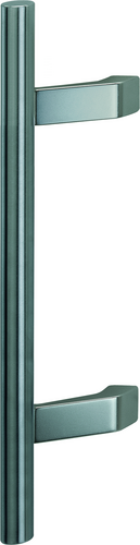 E5014 F69/F1 Edelstahl matt/Alu natur/Länge 500mm/Stichmaß 300mm/2 Stützen/BS-1102 (einseits an Kunststoff-/Aluminium un Produktbild BIGPIC L