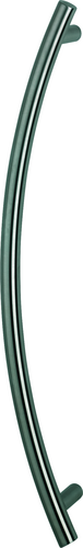 E5511 F69 Edelstahl matt/Länge 800mm/Stichmaß 695mm/2 Stützen//BS-1102 (einseits an Kunststoff-/Aluminium und Holztüren) Produktbild BIGPIC L