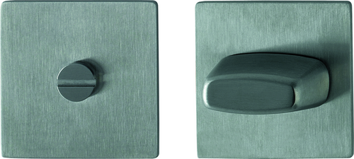 E848S-SK Paar/F69 Edelstahl matt/5mm, mit Aufsteckhülsen von 5 bis 8mm/Schlitzkopf/Olive/Türdicke 35-45mm Produktbild BIGPIC L