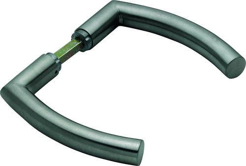 GD-E1430Z Paar HOPPE-Schnellstift/F69 Edelstahl matt/8mm/ 66mm vorst./Türdicke 35-45mm/Führung ø18mm, 5.8mm Bundlänge Produktbild BIGPIC L