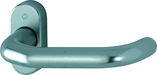 RD-138GF/55 Halbgarnitur / Antipanik-Vierkantstift / F1 Alu natur / 9 mm / 45-65 mm / HOPPE-Logo Produktbild BIGPIC L