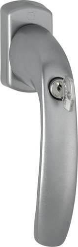 0810SVS/U10 F9 Alu Stahl/N10A, mit Arrettierung, stahlgrau/7mm/40mm vorst.//ohne Schrauben/Rastung 90° Produktbild BIGPIC L