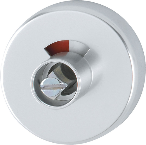42KVS Paar/F1 Alu natur/8mm/Dornrosette mit rot/weiß-Scheibe/Olive/Türdicke 37-42mm Produktbild BIGPIC L