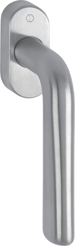 E0730/U23 /F69 Edelstahl matt/N10A, mit Arretierung, alusilber/7mm/32mm vorst.//ohne Schrauben Produktbild BIGPIC L