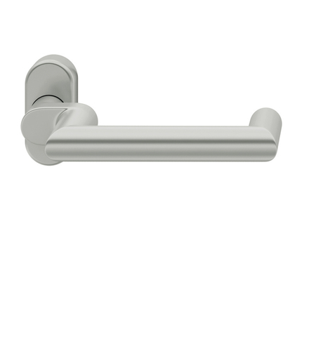 RT-Drückerlochteil 8mm Hochh. ovale Rosette unsichtbare Bef. Aluminium naturfarbig Produktbild BIGPIC L