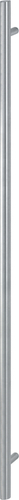 E5061 F69 Edelstahl matt/Länge 1800mm/Stichmaß 1300mm/2 Stützen/BS-1102 (einseits an Kunststoff-/Aluminium und Holztüren Produktbild BIGPIC L