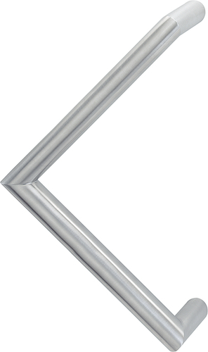 E5215 F69 Edelstahl matt/Stichmaß 350mm/BS-1102 (einseits an Kunststoff-/Aluminium und Holztüren)/Stück Produktbild BIGPIC L