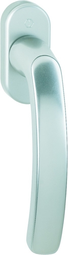 099/US952 F1 Alu natur/N10A, mit Arretierung, alusilber/7mm/32-42mm vorst.//HOPPE-Logo/90°/M5x45mm + M5x50mm Produktbild BIGPIC L