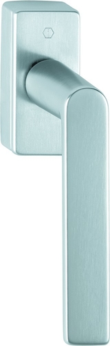 M0642/US943 F41-R satiniert verchromt - Resista® / N10A, mit Arretierung / 7 mm / 32-42 mm vorst. / HOPPE-Logo / 90° / M5x45 mm + M5x50 mm Produktbild BIGPIC L
