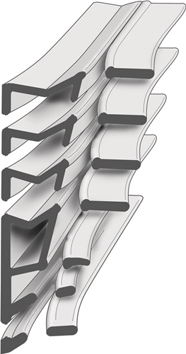 Ellen Renovierungsdichtung Flügelfalzdichtung 6308AC für Holzfenster und -türen, für vorhandene Nut, TPE schwarz, Nutbreite 2,8 - 5,0mm, Falzhöhe 6,5 Produktbild BIGPIC L
