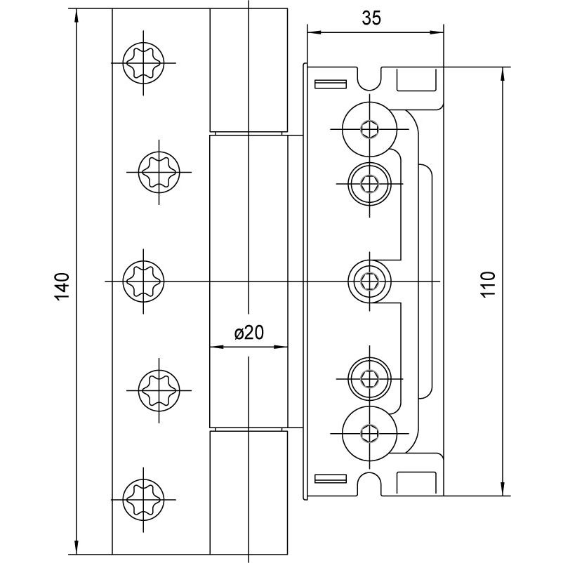 SIMONSWERK Haustürband BAKA Protect 4048 3D Produktbild BIGSKZ L