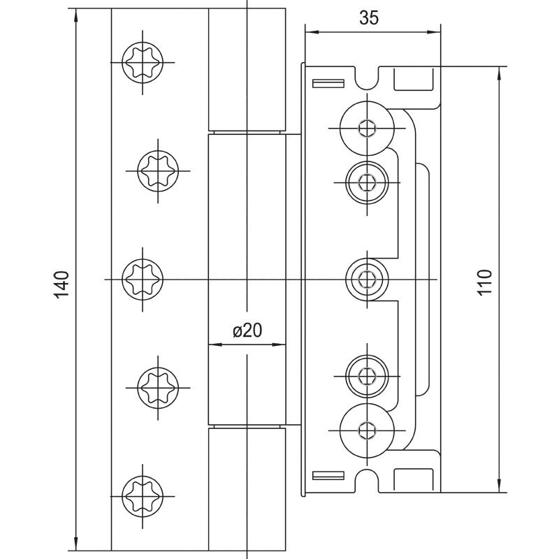 SIMONSWERK Haustürband BAKA Protect 4048 3D Produktbild BIGSKZ L
