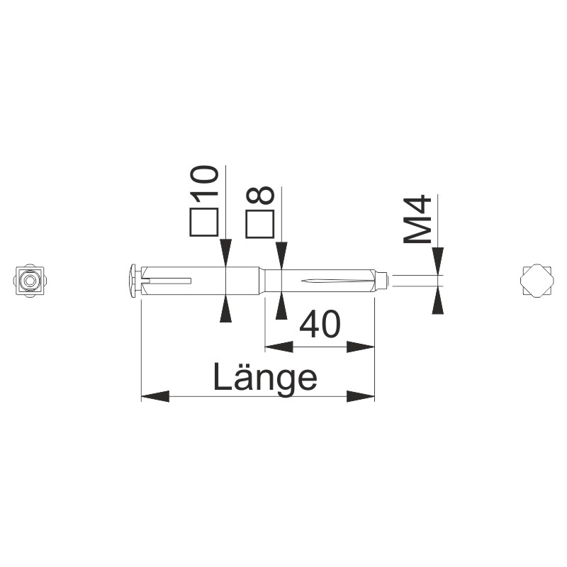 HOPPE efha-Spreizstift 10/8 mm mit Sicherungskopf Produktbild BIGSKZ L