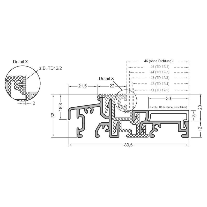 Bodenschwelle Weser 90/32-TI FM41-46 EV1 Produktbild BIGSKZ L
