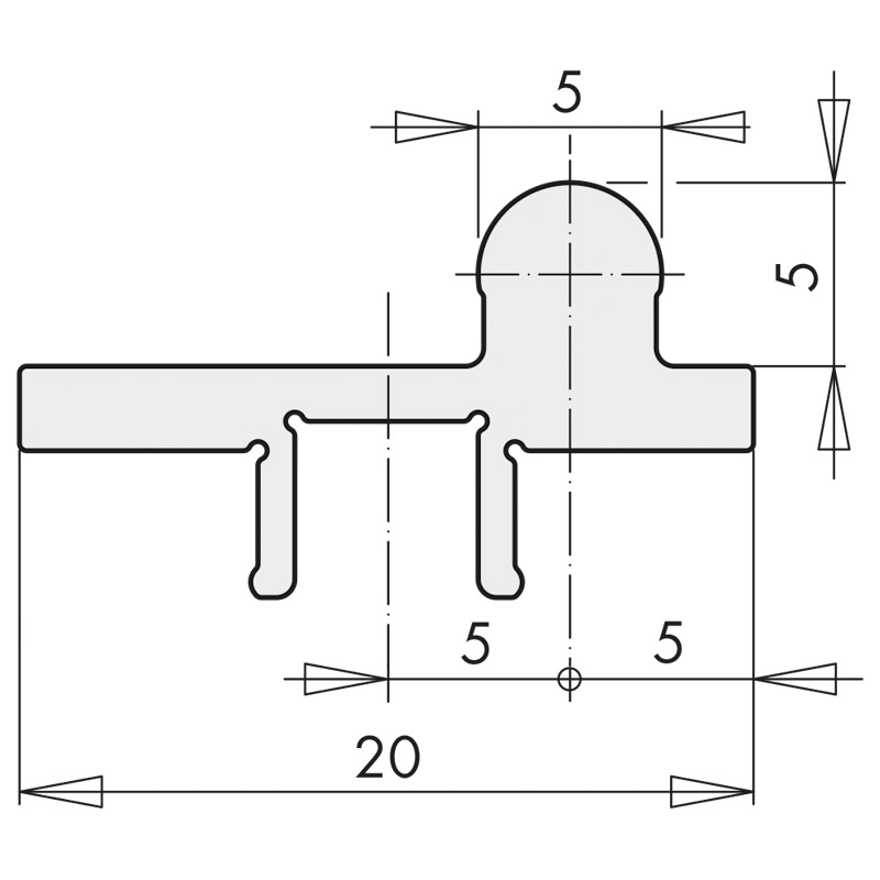 SIEGENIA Laufschiene ECO PASS 5/5 Holz Produktbild BIGSKZ L