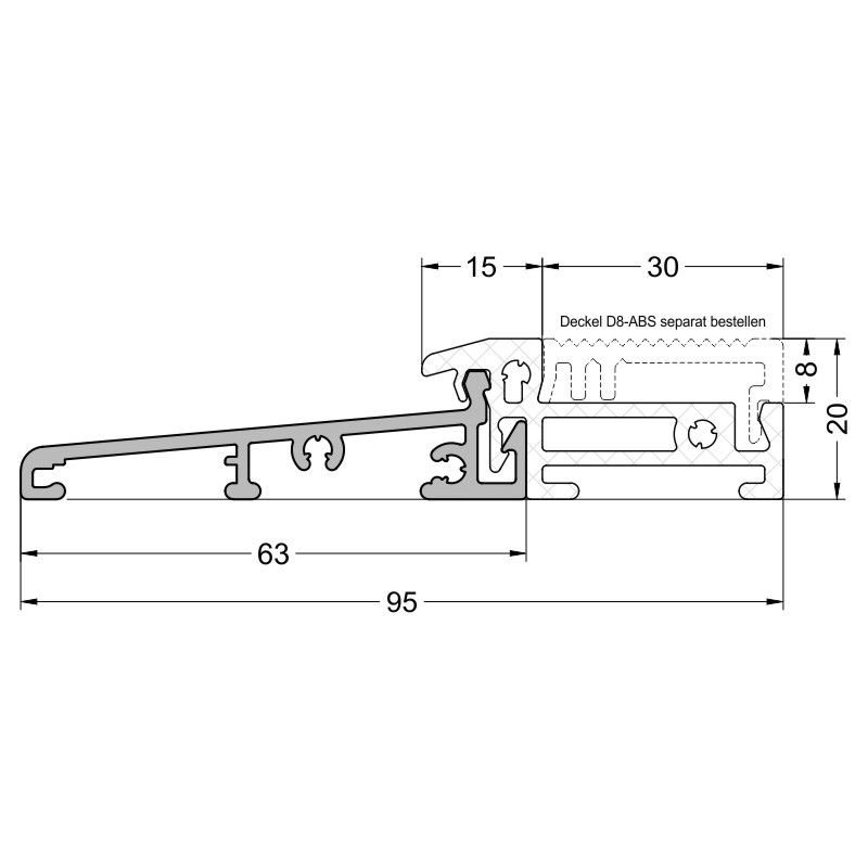 GUTMANN Bodenschwelle Weser 95/20 TI Produktbild BIGSKZ L