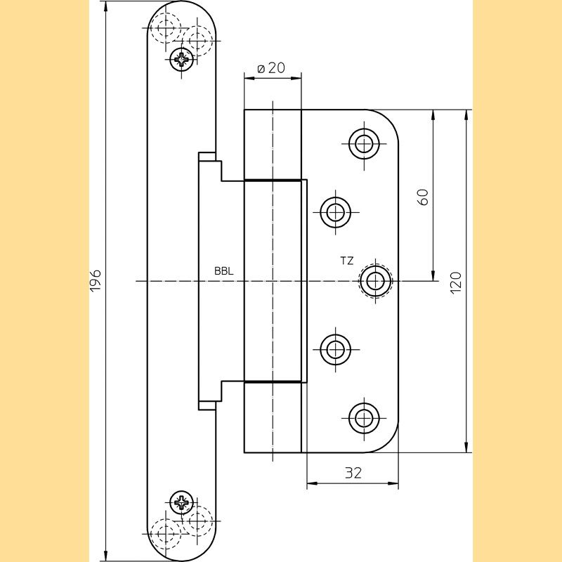 SIMONSWERK Objektband VARIANT VN 2927/120 Compact Produktbild BIGSKZ L