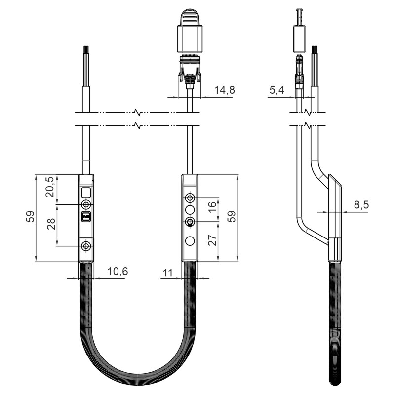 KABELÜBERGANG F ALARMGLASANSCHL M 1340 Produktbild BIGSKZ L