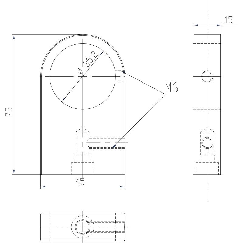 WERDING Konsole *KS-G-35* gerade Produktbild BIGSKZ L