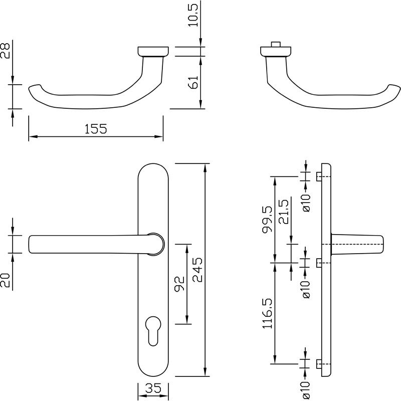 greenteQ Schmalrahmengarnitur DG58.S216.AL.SS PZ 92 Produktbild BIGSKZ L