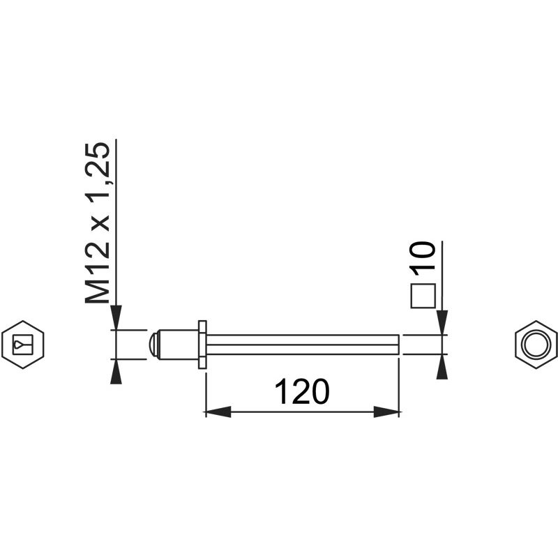 HOPPE FDW-Profilstift M12 Produktbild BIGSKZ L