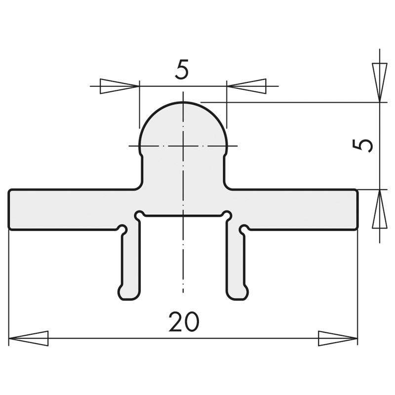 LAUFSCHIENE EP M / 5 GR 400 EV1 B1 Produktbild BIGSKZ L