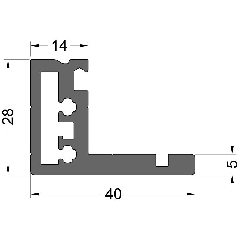 Grundprofil GTR 40 Ral 9016 GG HWF Produktbild BIGSKZ L