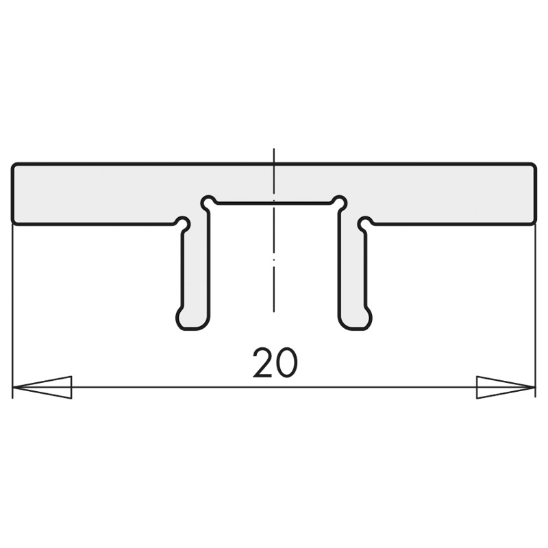 Füllschiene ECO PASS GR.350 RAL7035 Krt10 Produktbild BIGSKZ L