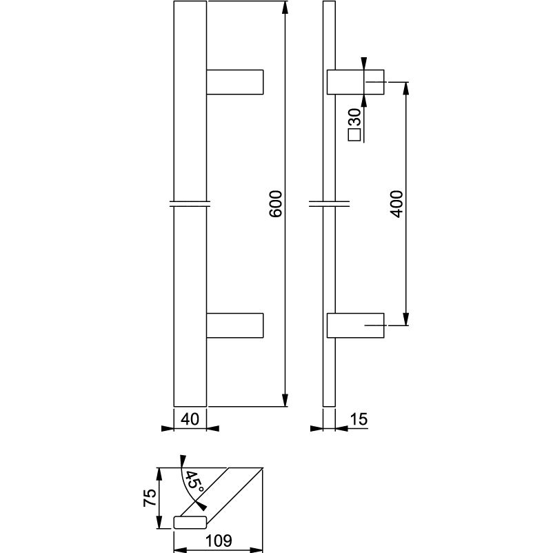 HOPPE Türgriff E5724 Produktbild BIGSKZ L