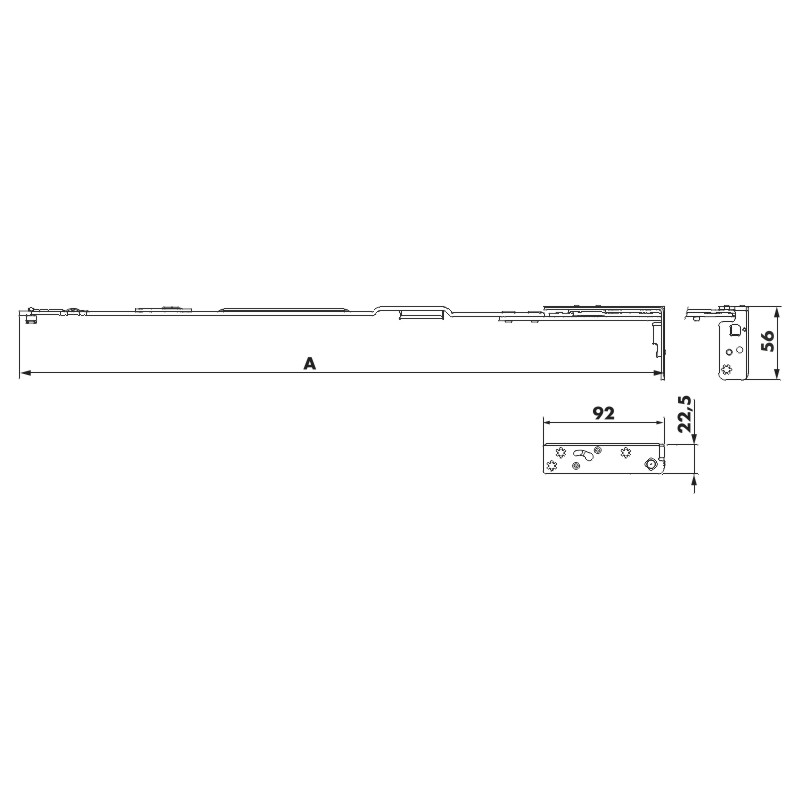 Scherenarm AX 24/13 TS Gr 2+3 ls Krt25 Produktbild BIGSKZ L