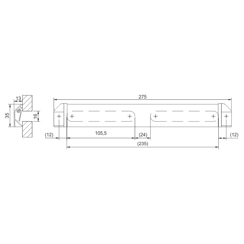 RENSON selbstregelnder Fensterlüfter SONOSLOT 275 mm Produktbild BIGSKZ L