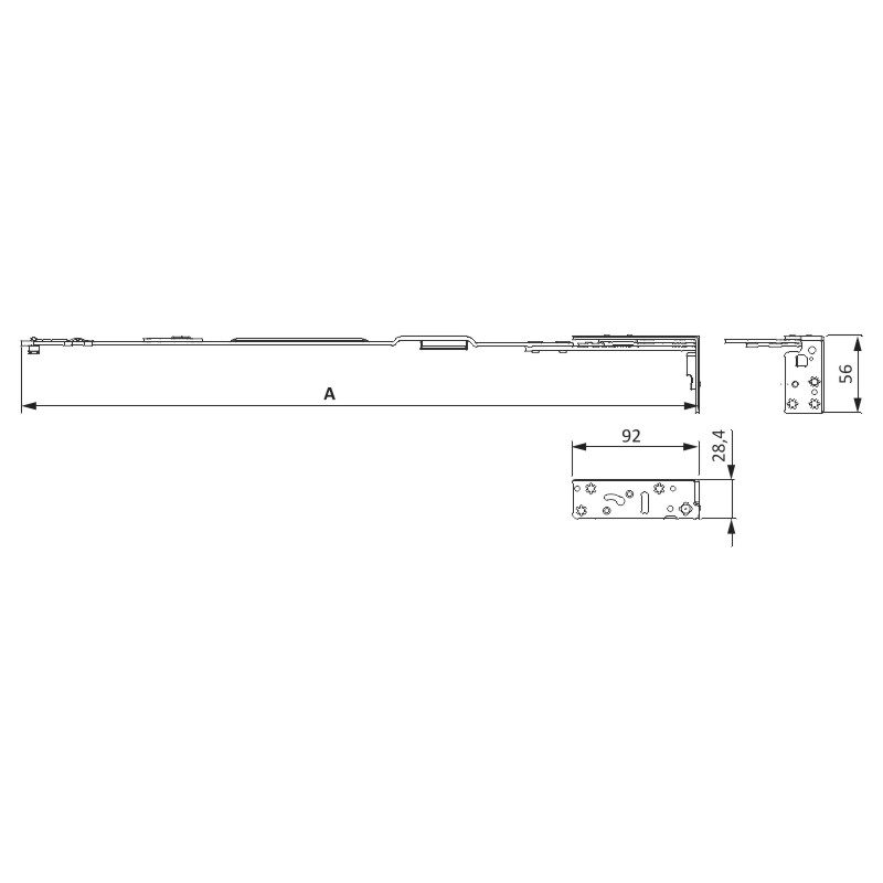 SIEGENIA-AUBI TITAN Scherenarm AX 30 Produktbild BIGSKZ L